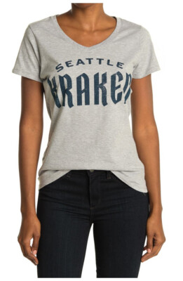New Wright + Ditson NHL Seattle Kraken V-Neck Short Sleeve T-Shirt Size Small