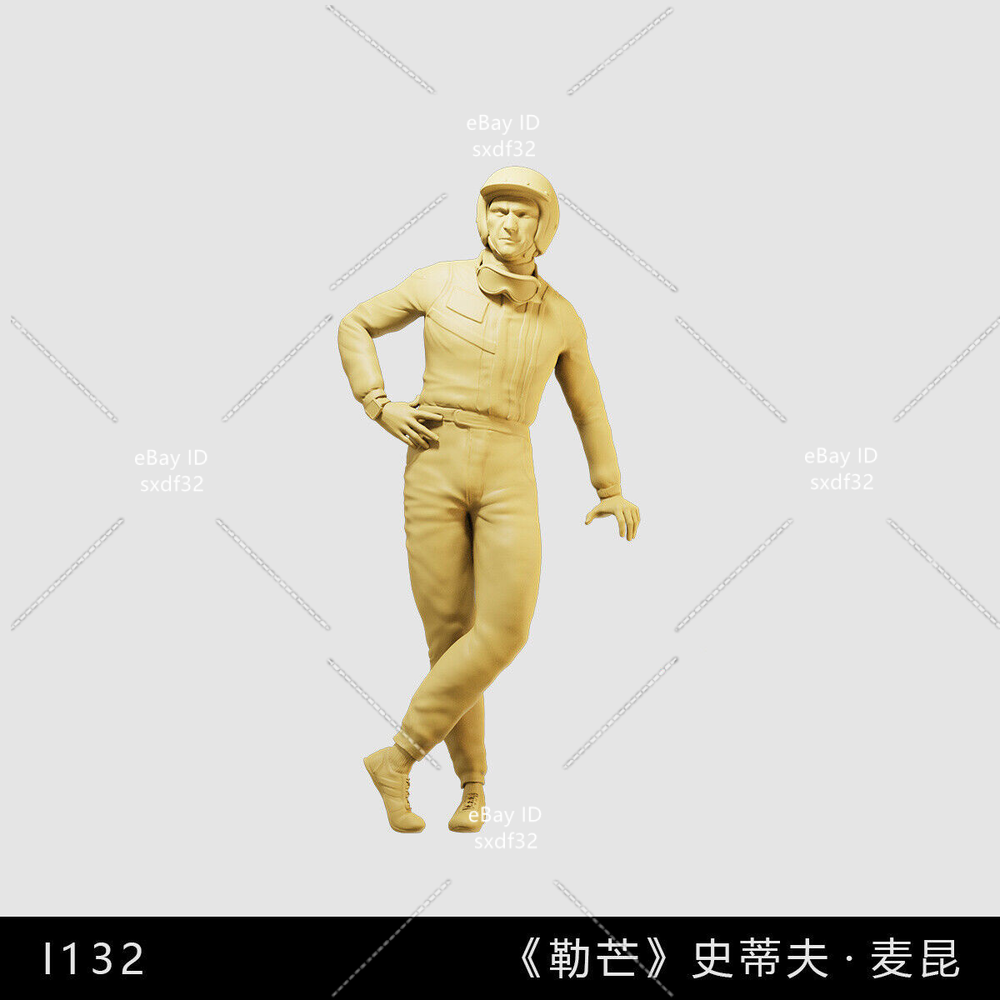 1/43 Figures Doll Racing helmet Man Scene Miniatures Mini For Car Vehicle
