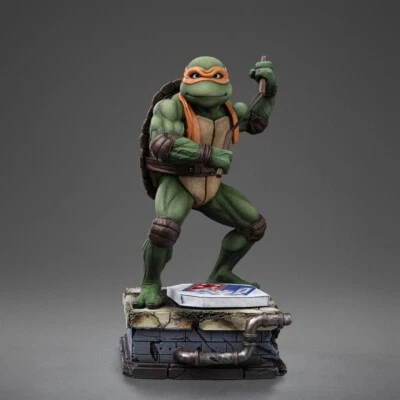 TNMT STATUE MICHELANGELO TORTUES NINJA 21 cm IRON STUDIOS IN STOCK
