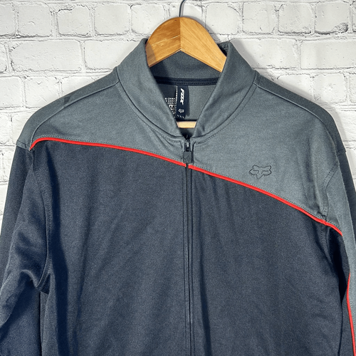 Fox Racing HERREN Reißverschluss schwarz grau Jacke Shacket Gr. M Medium - Bild 2 von 9