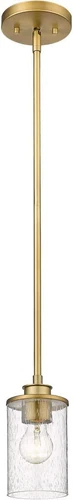 Z-Lite 492MP-OBR Beckett 1 Light 5 inch Olde Brass Mini Pendant Ceiling Light - Picture 2 of 2