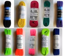 Flat Shoe Laces 100 cm Bootlaces Kickers Trainers Shoelaces Variou colours