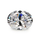 Size 2x3~13x18mm White AAAAA Oval Shape CZ Gems Loose Cubic Zirconia Stone