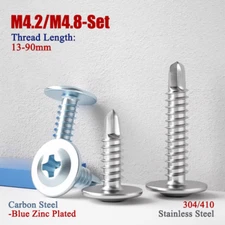 Phillips Truss Head Bolt Set Pan Head Self Drilling Screw Carbon/Stainless Steel