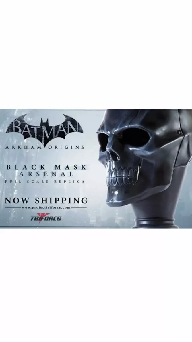 Batman Arkham Origins Black Mask Arsenal Full Scale Replica 