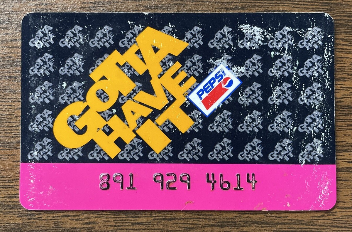 RARE Vintage Membership Card Pepsi Gotta Have It Blockbuster Video