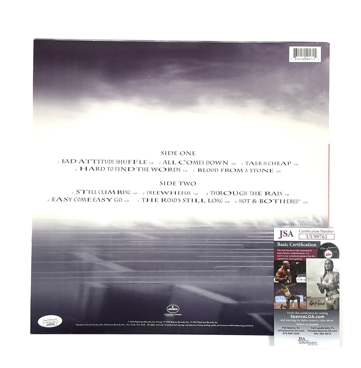 Cinderella Signed Still Climbing Clear Color Vinyl LP Record Tom