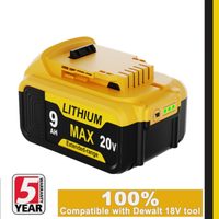 Akku 18V 9,0 Ah FüR Dewalt DCB184 Xr Li-Ion Batterie DCB182 DCB205-2 DCB200-2 De