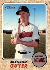 2017 Topps Heritage High Number Base Set #615 Brandon Guyer Cleveland Indians