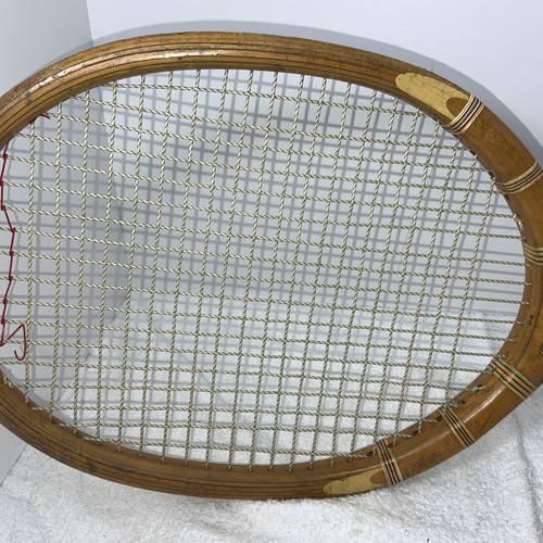 RARE Vintage Wright & Ditson Wood Tennis Racquet Racket Antique Davis Cup - Picture 2 of 10