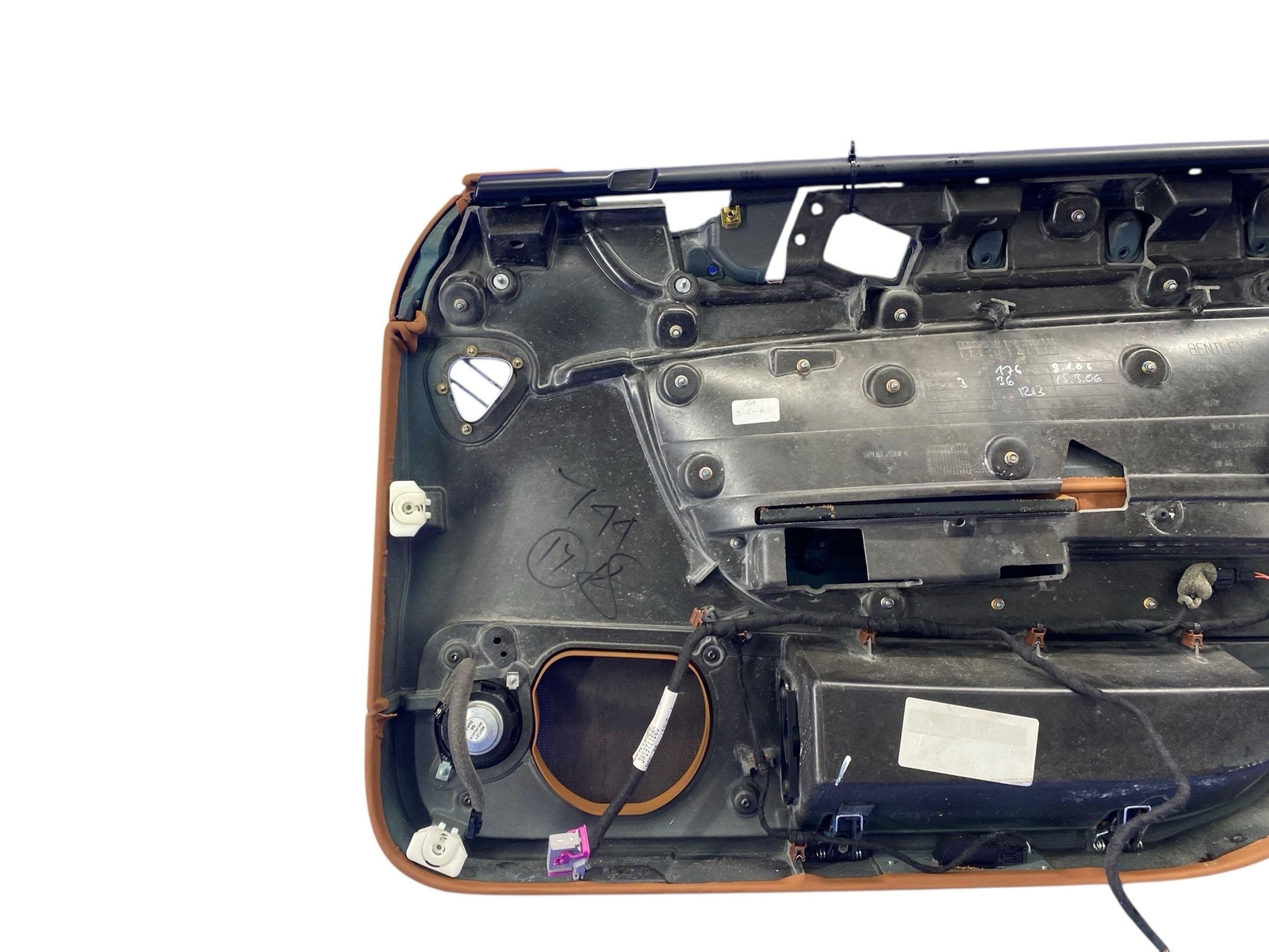 2006-2012 BENTLEY CONTINENTAL FLYING SPUR FRONT LEFT INTERIOR DOOR COVER PANEL