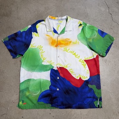Tommy Bahama Artist Series Penney Blooms Silk Camp Button Shirt Men s Size 2XL