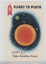 1969 Ed-U-Cards Space Race Card Game Deck 2 Brown Back Flight to Pluto 9 0kb5