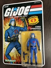 G.I. Joe Super 7 Reaction Plus Wave 1 COBRA COMMANDER o-ring NEW Unpunched