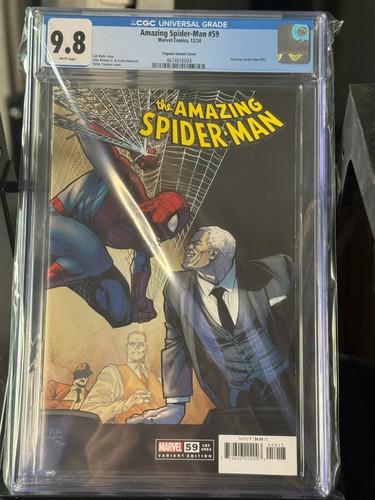 Amazing Spider-Man #59 CGC 9.8 – 1:25 Rickie Yagawa Variant – White Pages