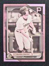 #8-10 Garret Forrester 2024 Bowman Chrome  Pittsburgh Pirates Pearl Refractor