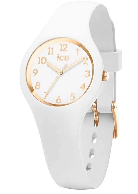 Ice-Watch ICE 015341 white gold extra Small Damenuhr Uhr XS neu Silikon weiß K18 - Bild 1 von 3
