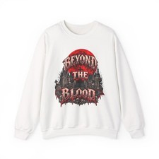 Beyond the Blood Crewneck Sweatshirt | Gothic Vampire Castle Graphic