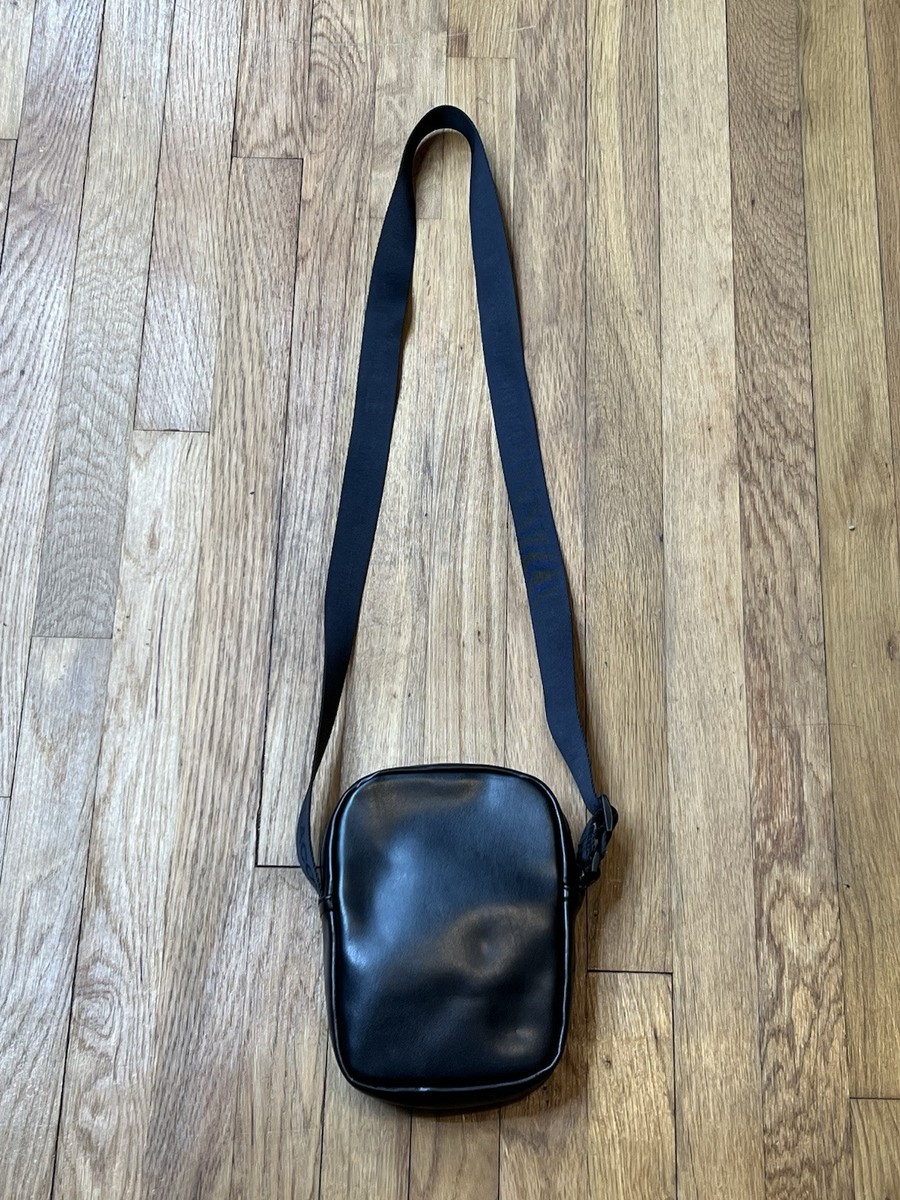 Supreme x Lacoste Black Leather Shoulder Bag | eBay