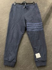 THOM BROWNE. Classic Loopback 4-Bar Sweatpants Men's Size 4 Navy