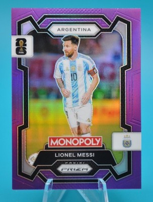2026 Monopoly Prizm World Cup Lionel Messi Purple Prizm /99 SP #1 Argentina