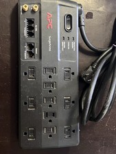 APC SurgeArrest Surge Protector Black P11VT3MP6 Cable  DSL 11 Outlet Protection