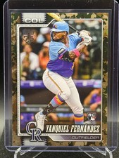 Yanquiel Fernandez 2026 Topps Memorial Day Camo Variation #21/25 (RC) - Rockies