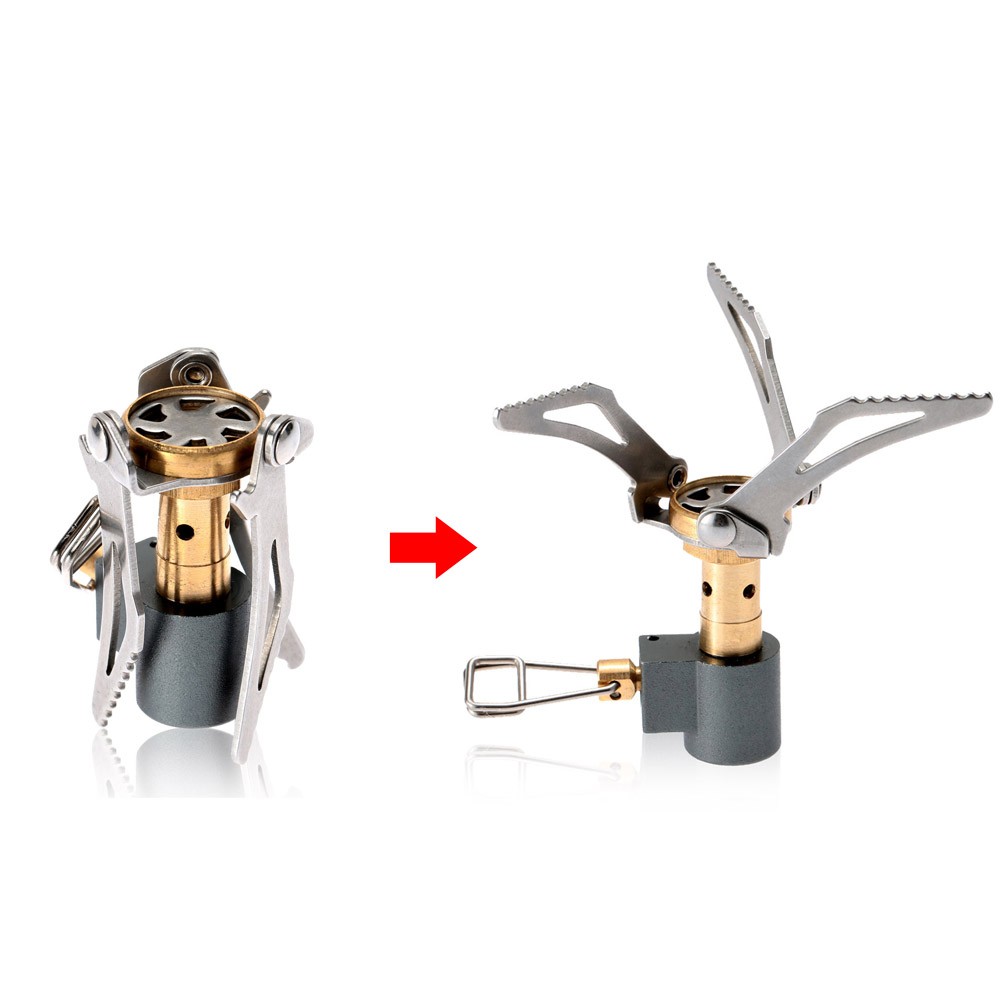 TOMSHOO Outdoor Camping Gas Stove Hiking Fold Mini Pocket 3000W Cooking Bur KIGX