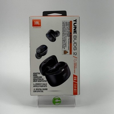 New JBL Tune Buds 2 Adaptive Noise Cancelling Headphones Black