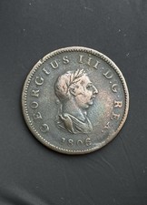 1806 Half Penny Soho Mint With 3 Berries - George III