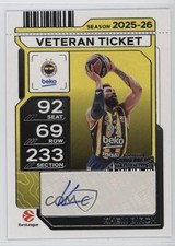 2025-26 Panini Contenders EuroLeague Veteran Ticket Khem Birch #VST-BIR Auto v3r
