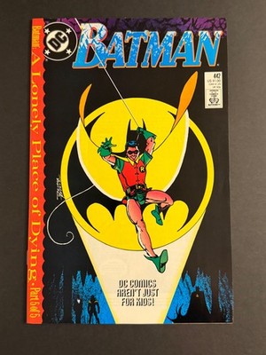 Batman #442 1989 NM 1st Tim Drake as Robin Perez cover A Lonely Place of Dying
