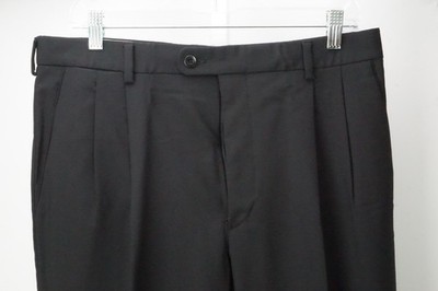 Zanella Johnny Black Cashmere Blend Mens Pants Trousers Sz 50 EU NEW