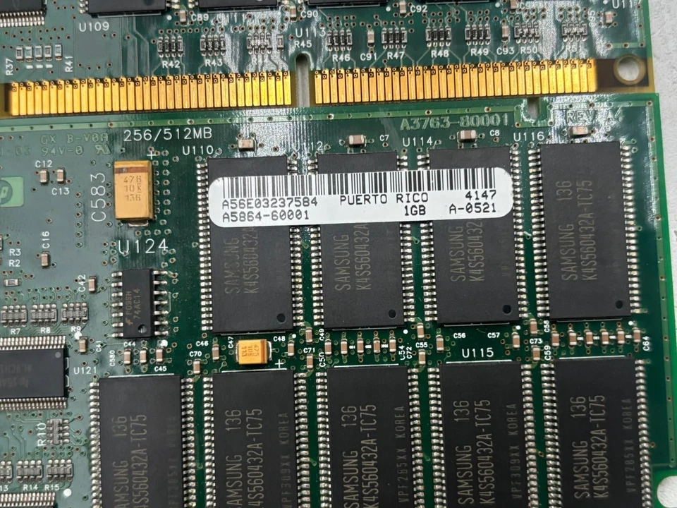 LOT OF 8 A5864 A5864-60001 / A5864-60002 1GB SDRAM Server Memory - Image 3 of 4
