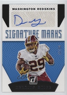 2019 Panini Donruss Signature Marks Blue 39/50 Derrius Guice #SM-5 Auto tg5
