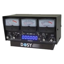 DOSY TFC-3001-S INLINE 1000W MAX SSB WATT METER w/ 3 METERS & FREQUENCY COUNTER