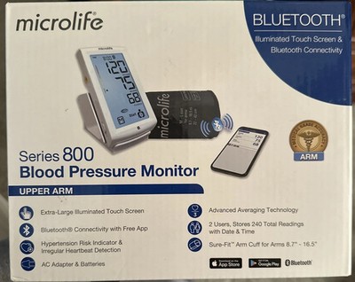 Microlife Series 800 Automatic Upper Arm Blood Pressure Monitor/Bluetooth