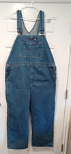 VTG Dickies Men  s Carpenter Bib Overalls FITS 48x30-- tag 44x30 Workwear