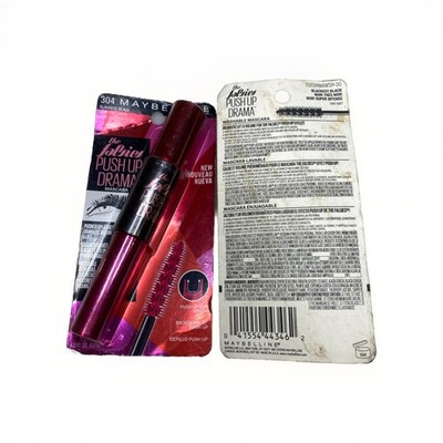 2x Maybelline The Falsies Push Up Drama Washable Mascara 304 Blackest Black