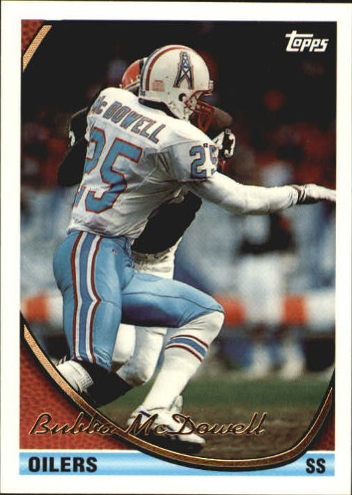 1994 Topps #6 Bubba McDowell - Houston Oilers Football Card