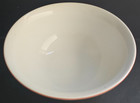 VINTAGE 9 1/4" DANSK TAPESTRIES RED RIM SERVING BOWL JACK LENOR LARSEN — photo 2
