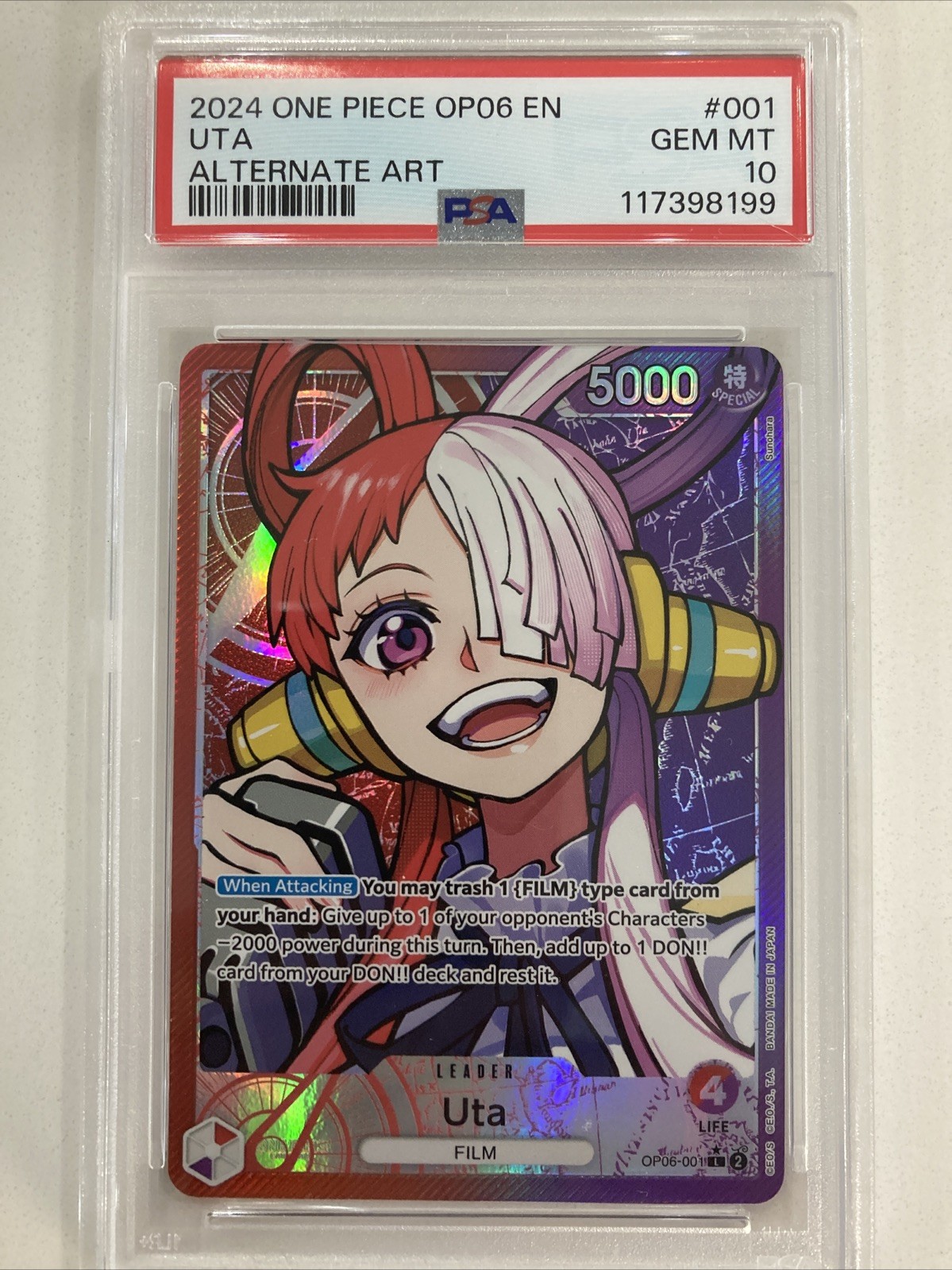 Uta 2024 Wings of the Captain #OP06-001 Leader (Alternate Art