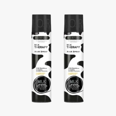 2X Duo-Pack Morfose Milk Therapy Hair Spray 300ml Haarspray Level 4 Milchprotein