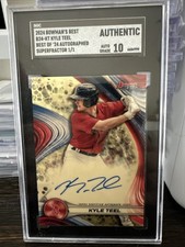 Marketplace image: 2024 Bowman’s Best Kyle Teel SGC 10 1/1 Superfractor Best Of 24 Autographed