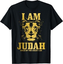 I Am Judah Child Of The Great Lion Israelite Israel Hebrew T-Shirt