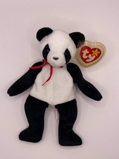 TY Beanie Baby – Fortune the Panda (1997 Original with Tag in Protective Case)