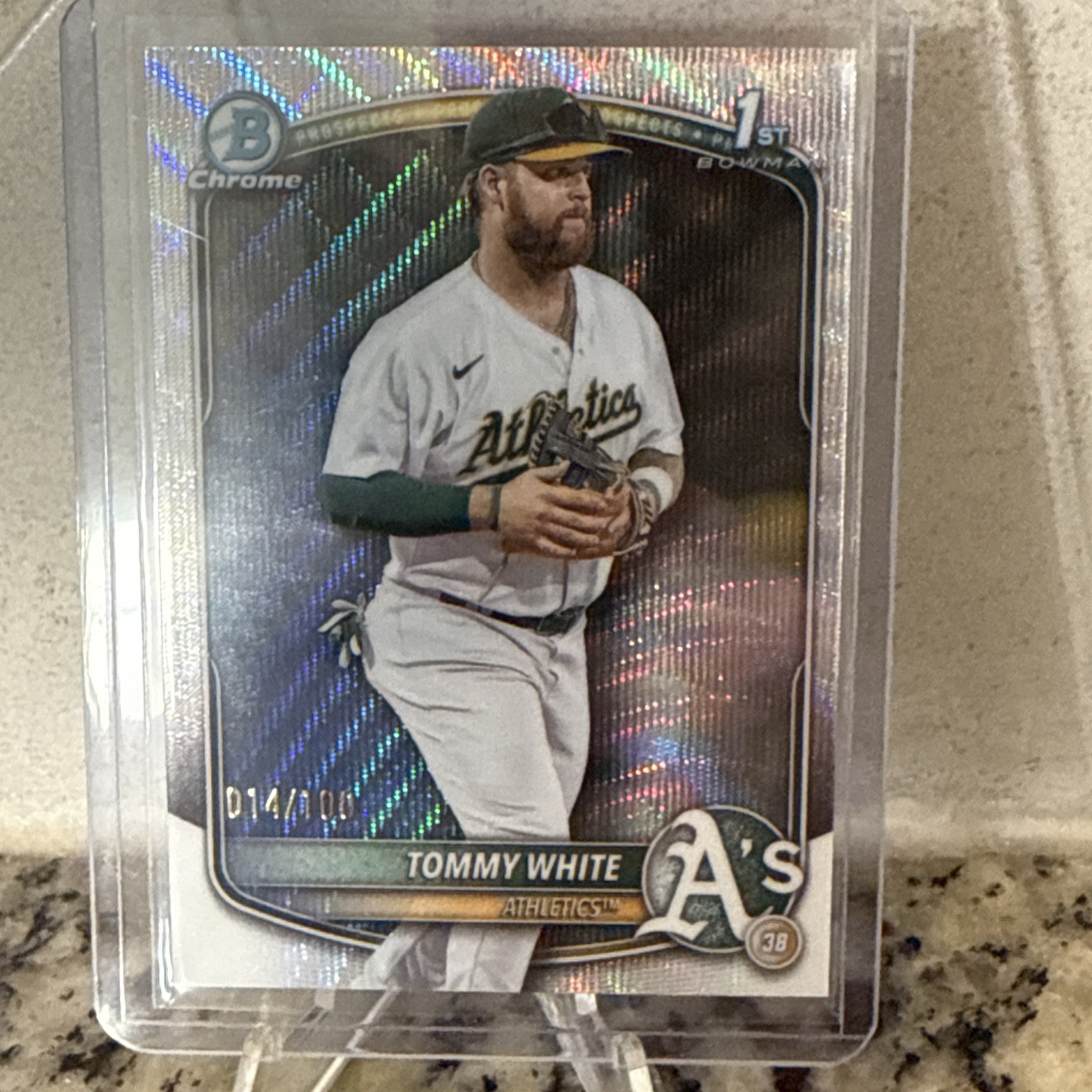 2025 Bowman Chrome Baseball Tommy White #BCP-251  Wave Refractor /100