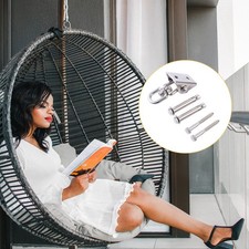 1 Set Stainless Steel 360&deg; Swivel Swing Hanger Heavy Duty Hammock Hanging Kit