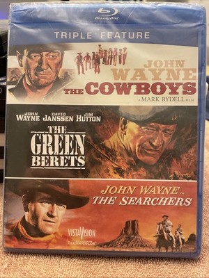 The Cowboys / Green Berets / Searchers Blu-ray  NEW