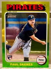 JERSEY # MATCH! 2024 Topps Heritage Chrome Paul Skenes 30/699! ROOKIE!
